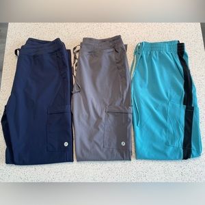 Bundle of scrubletics pants all Size M, 3 pack
